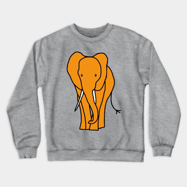 Gold Elephant Crewneck Sweatshirt by ellenhenryart